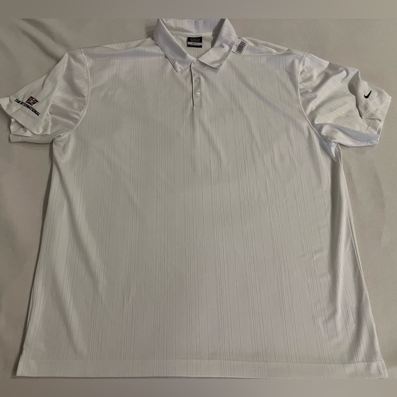 🔥VINTAGE NIKE GOLF POLO "TAM INTERNATIONAL" COLOR WHITE MEN'S SIZE BIG 3XL/XXXL - Picture 2 of 15